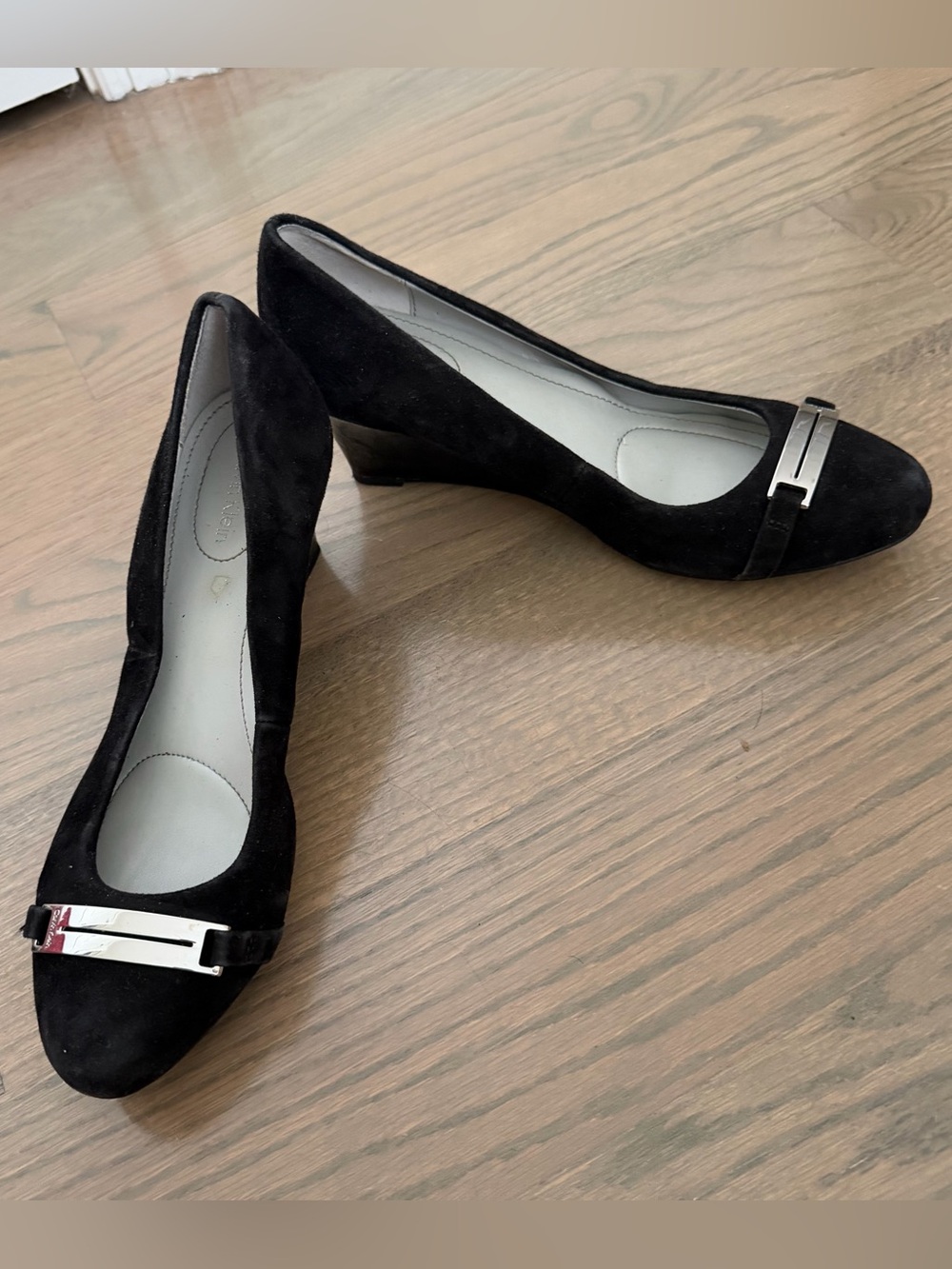 Black Calvin Klein Wedges